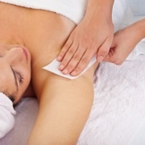 under arms wax (brazilian wax)